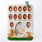 FashionCraft Woodland Animals Themed First Year Collage Frame