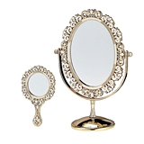 FashionCraft Deluxe Mirror Set with Tilting Oval Mirror & Hand Mirror