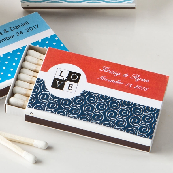 Fashioncraft Personalized Expressions Collection Pack of 50 Matchboxes