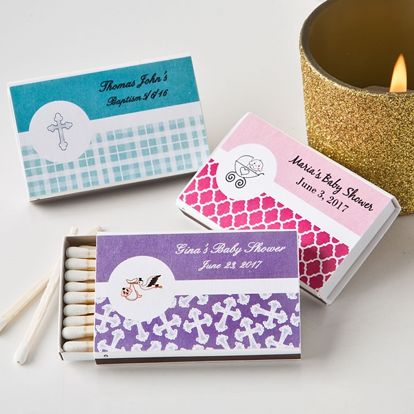 Personalized Expressions Collection 50 Matchboxes (Baby Shower)
