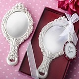 FashionCraft Royal Princess-Themed Hand Mirror with Ornate Detail