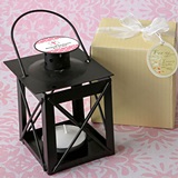 Personalized Expressions Matte-Black-Finish Luminous Metal Lantern