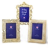 Baroque-Style Gold-Electroplate-Finish 4x6 Frames (Assorted Set of 3)