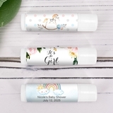 Ducky Days Best Baby Shower Personalized Lip Balm in White Tube