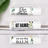 Personalized Floral & Botanicals Designs Lip Balm in White Tube