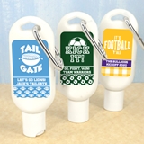 Personalized Hand Sanitizer Bottle w/ Carabiner (Sports-Themed Designs)