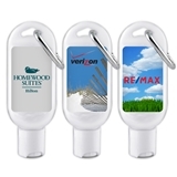 Custom Corporate Logo Hand Sanitizer Bottle with Carabiner