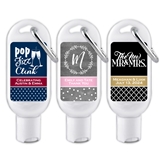 Personalized Hand Sanitizer Bottle with Carabiner (64 Designs)