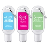 Hand Sanitizer Bottle with Carabiner and Personalized Catchy Sayings