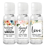 Ducky Days Floral & Botanical Designs 1oz Hand Sanitizer Gel Bottles