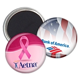 Custom Corporate Logo Disc-Shaped Magnet with Glossy Clear Finish