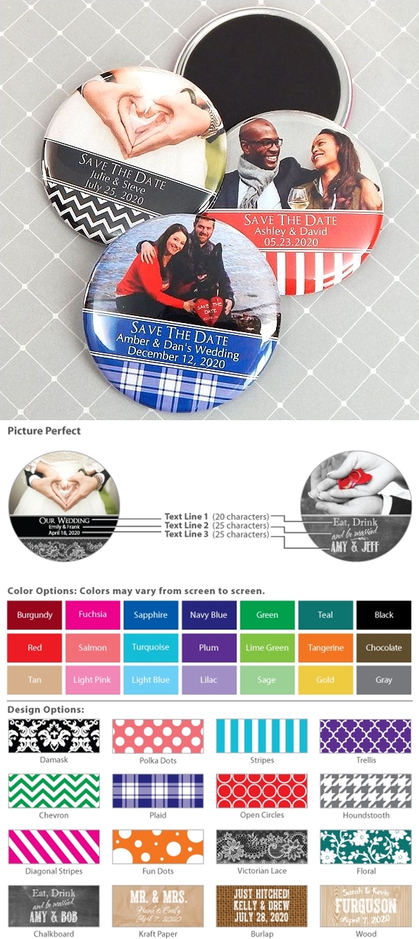 Picture Perfect Photo Personalized Round Glossy-Finish Magnet