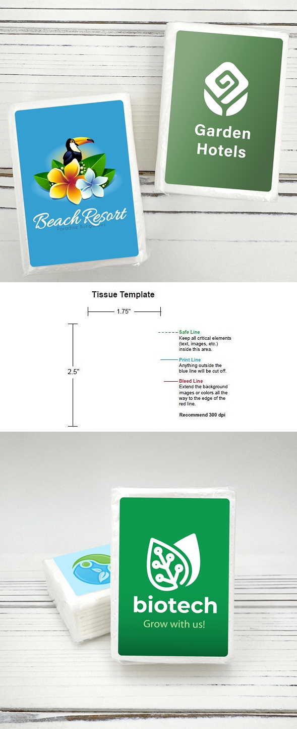 Custom Corporate Logo Pocket-Size Tissue Pack