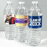 Graduation Designs Personalized Water Bottle Labels (Set of 5)
