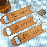 Ducky Days Personalized Wood Paddle Bottle Opener (64 Unique Designs)