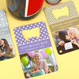 Custom Picture Perfect Photo Stainless Steel Credit Card Bottle Opener