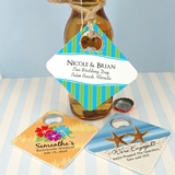 Ducky Days Personalized Square Bottle Opener Coasters (64 Designs)