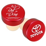 Custom Corporate Logo Red Aluminum Top Bottle Stopper