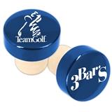 Custom Corporate Logo Blue Aluminum Top Bottle Stopper