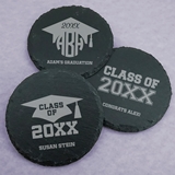 Ducky Days Personalized Graduation Designs Slate Round Coasters