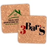 Custom Corporate Logo Square Cork Coasters