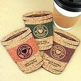 Personalized Coffee Cup Shaped Theme Cork Coasters (15 Colors)