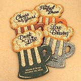 Personalized Beer Mug-Shaped Theme Cork Coasters (15 Colors)