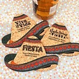 Personalized Sombrero Hat Cork Coasters (3 Sayings)