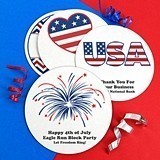 Personalized Patriotic White Paper-Board Coasters (20 Designs)