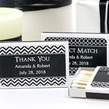 Personalized Matchboxes with Silhouette Designs (Set of 50)