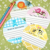 Personalized Baby Shower Advice Coasters (Numerous Colorful Designs)