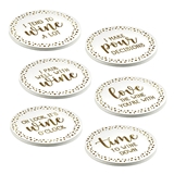 Lillian Rose Wine-Related Punny Sayings Drinking Coasters (Set of 36)