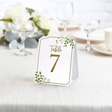 Lillian Rose Beautiful Botanical-Themed Table Numbers (Numbers 1-30)
