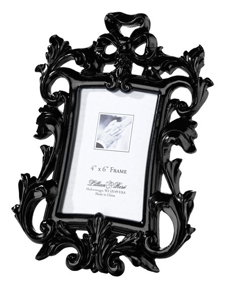 black place card frames