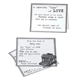 Keys to a Happy Marriage Typewriter Wedding Wishes Cards (Set of 48)