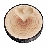 Lillian Rose Tree-Trunk-Shaped Ring Holder with Raised Heart