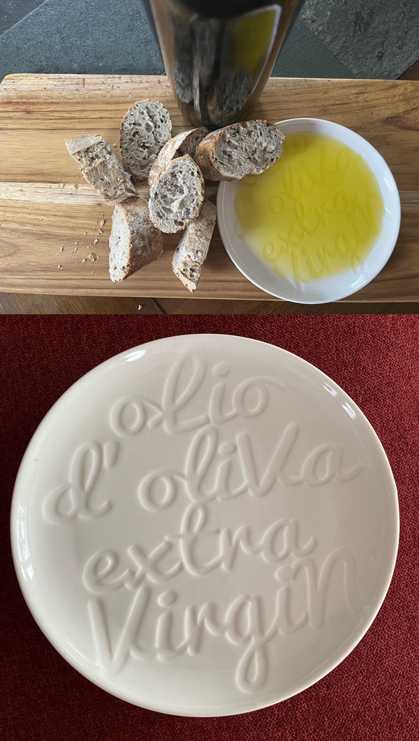 Artisano Designs Olio d'Oliva Extra Virgin Dipping & Serving Plate