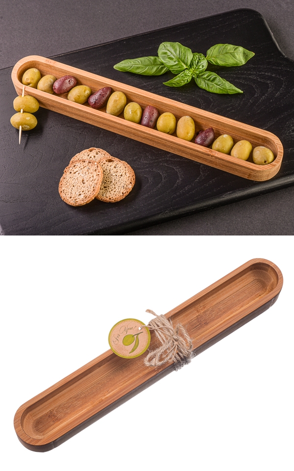Artisano Designs 'Tastings' Olive and Appetizer Serving Boat Canoe