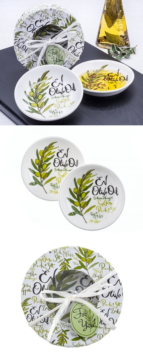 Artisano Designs EV Olive Oil Dipping Dishes in Gift-Box (Set of 2)