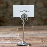 Park Hill Collection Silver-Plated Antique-Style Place Card Holder