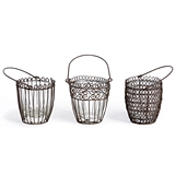 Park Hill Collection Sculpted Wire Votive Baskets (3 Assorted Styles)
