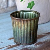 Park Hill Collection Petite Iron Florist Pot/Candle Holder with Patina