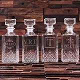 Personalized 28 oz. Glass Whiskey Decanter (Choice of 4 Designs)