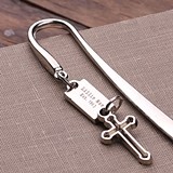 Personalized Christian Bookmark/Letter Opener -- Stainless Steel
