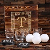 Monogrammed Whiskey Glasses, Slate Coasters and Ice Ball Makers