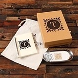 Personalized Metal Trinket Tray, Journals, Pen, Star Bag in Kraft Box