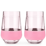 Wine FREEZE XL Cooling Cups in Tinted Blush Pink by HOST (Set of 2)