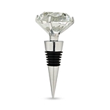 Faux Diamond Ring Topped Bottle Stopper by Blush