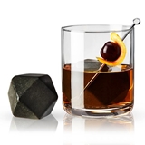 Large Hexagonal Black Basalt Stones/Glacier Rocks by VISKI (Set of 2)