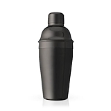 "Contour" 18-ounce Gunmetal-Finish Cocktail Shaker by True